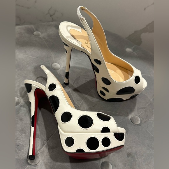 Christian Louboutin Lady Peep slingback size 37 - Picture 3 of 6